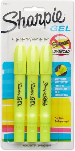 SHARPIE 1780478 Accent Gel Highlighter, Fluorescent Yellow, 12-Pack in Saudi Arabia