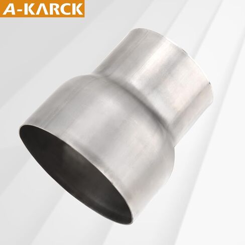 A-KARCK Exhaust Adapter Connector 4" ID to 5" OD, Exhaust Pipe Reducer 4" Overall Length Stainless Steel in Saudi Arabia