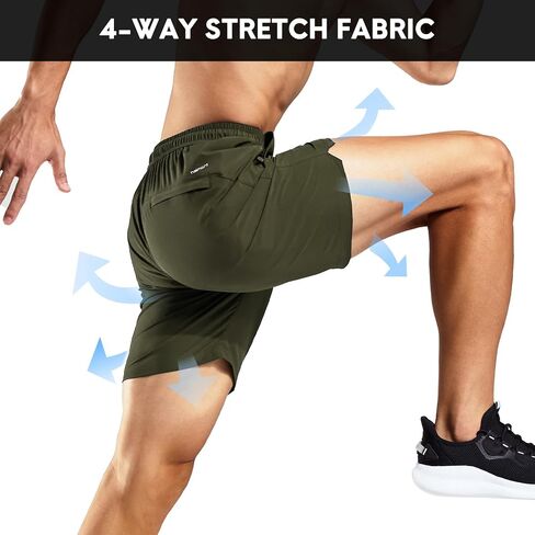 Haimont Athletic Running Shorts 5 Inch Men Dry Fit Lightweight Shorts with Pockets No Liner, Quick Dry in Saudi Arabia