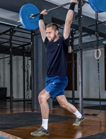 شورت رياضي للجري من Haimont مقاس 5 بوصات للرجال، شورت خفيف الوزن مناسب للجفاف مع جيوب بدون بطانة، سريع الجفاف in Kuwait