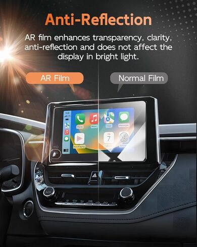 CDEFG for 2023 2024 Toyota Corolla Cross Screen Protector (L -LE-SE-Nightshade-XSE-Hybrid LE-Hybrid SE-Hybrid Nightshade-Hybrid XLE) 8 بوصة شاشة لمس راديو معلومات ترفيهية لعام 2023 2024 غطاء عرض ملحقات تويوتا كورولا (8 بوصة مقسى زجاج in Kuwait