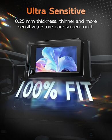 CDEFG for 2023 2024 Toyota Corolla Cross Screen Protector (L -LE-SE-Nightshade-XSE-Hybrid LE-Hybrid SE-Hybrid Nightshade-Hybrid XLE) 8 بوصة شاشة لمس راديو معلومات ترفيهية لعام 2023 2024 غطاء عرض ملحقات تويوتا كورولا (8 بوصة مقسى زجاج in Kuwait