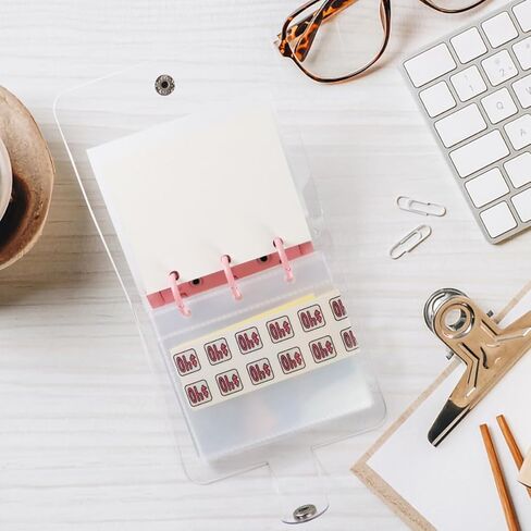 1000 Savings Challenge Binder, Savings Challenges Book, Money Saving Binder, Mini Binder Savings Challenge with Cash Envelopes for Cash Stuffing, Budgeting (Pink) in Kuwait