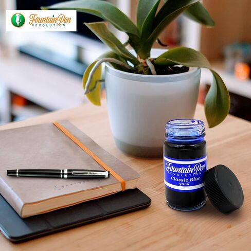 FPR Classic Blue Fountain Pen Ink - 30 ml Saturated Blue Ink Bottle for Smooth, Effortless Writing - Professional/Daily Use Refill Ink for Fountain Pen - Premium Stationery Supplies in Saudi Arabia