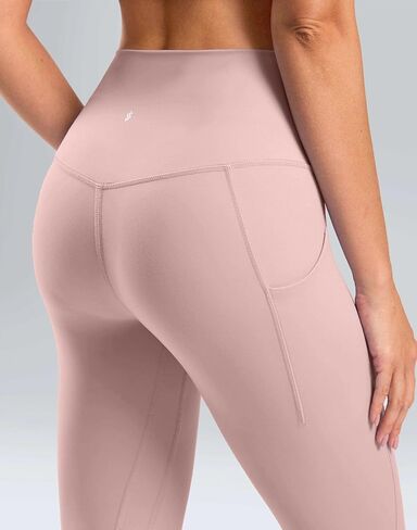 سراويل كابري للتمرين من Soothfeel مع جيوب للنساء مقاس 21 بوصة 23 بوصة سراويل كابري عالية الخصر للجيم واليوجا الرياضية in Kuwait