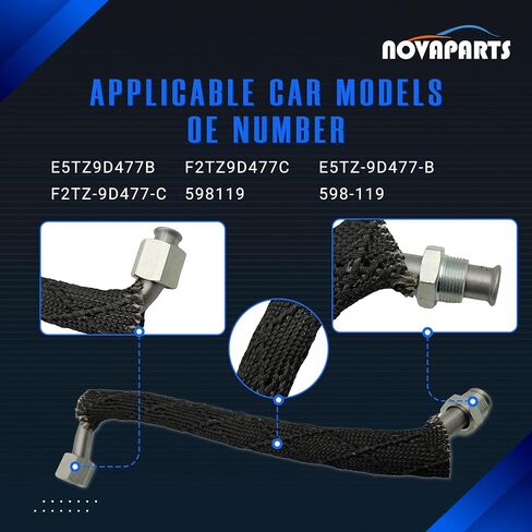 E5TZ9D477B 598-119 انبعاثات EGR أنبوب الأنابيب لفورد برونكو E150 E250 F150 F250 V8 5.0L F2TZ-9D477-C in Kuwait