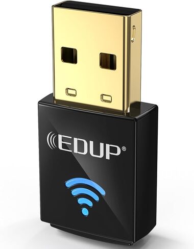 USB Bluetooth WiFi Adapter, Wireless Nano USB Network Adapter for Laptop Desktop PC Wi-Fi Dongle Compatible with Windows 10/7/8/8.1/XP Mac OS X 10.6-10.15.3 in Kuwait