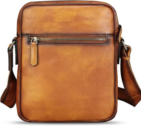 IVTG Genuine Leather Purse and Messenger Bag for Men Fashion Leather Shoulder Bags Briefcase Crossbody Satchel Bag with Strap in Saudi Arabia