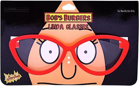 Sun-Staches Bobs Burgers Official Linda Belcher Sunglasses | Costume Accessory | UV 400 | One Size Fits Most in Saudi Arabia