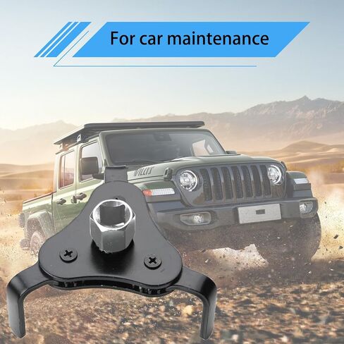 1 قطعة 1/2 مفتاح فلتر زيت السيارة، Z مسطح بثلاثة مخالب معدنية شديدة التحمل لفلتر زيت السيارة، أداة صيانة مفتاح ربط عالمي قابل للتعديل لشاحنة سيارات الدفع الرباعي (أسود) in Kuwait