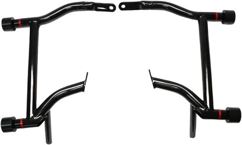 Gloss Black Saddlebag Guards - Tip-Over Protection for Harley Touring FLHR,FLTRXSTSE,FLHX,FLTRX,FLHXSE,FLTRXSE(2009-2024) (Black Sliders, Touring 09-24) in Saudi Arabia