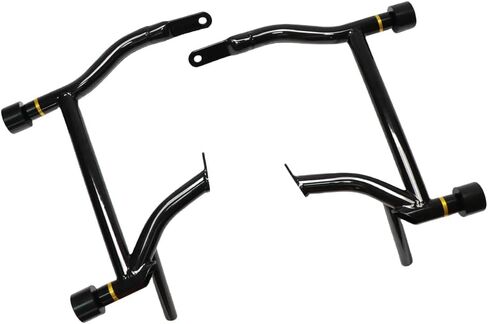 Gloss Black Saddlebag Guards - Tip-Over Protection for Harley Touring FLHR,FLTRXSTSE,FLHX,FLTRX,FLHXSE,FLTRXSE(2009-2024) (Black Sliders, Touring 09-24) in Saudi Arabia