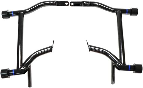 Gloss Black Saddlebag Guards - Tip-Over Protection for Harley Touring FLHR,FLTRXSTSE,FLHX,FLTRX,FLHXSE,FLTRXSE(2009-2024) (Black Sliders, Touring 09-24) in Saudi Arabia