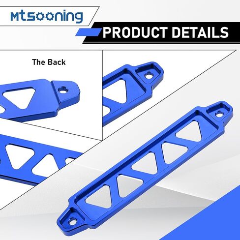 Mtsooning Battery Hold Down Bracket,Aluminum Alloy Silver Battery Tie Down Mount Bracket Kit with 10in J Bolts,Universal Battery Tray for Car Battery Mount Bracket Hold Lock Accessories in Saudi Arabia