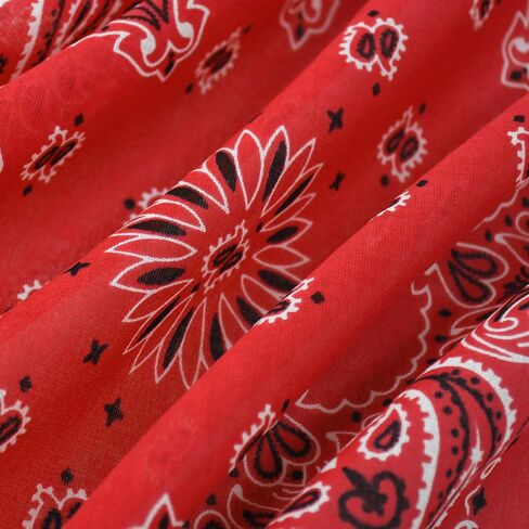 4 Pack Types of Paisley Pattern Bandanas, 22x22 Inches Cotton Bandanas Handkerchief Face Mask for Men & Women in Saudi Arabia