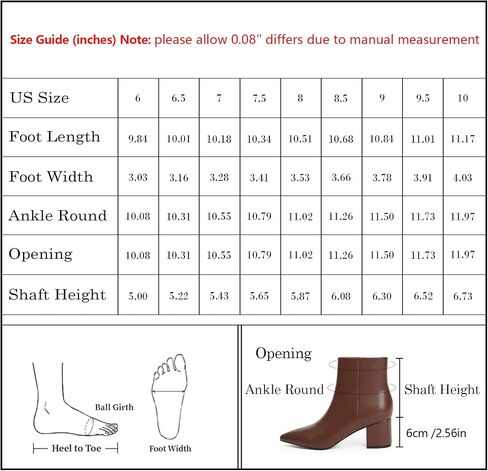 Modatope Ankle Boots for Women Pointed Toe Chunky Block High Heel Booties Side Zipper Fall Winter Short Boots for Women Ankle Booties in Saudi Arabia