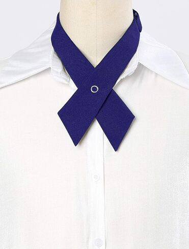 Men's Womens Solid Color Criss-Cross Bow Ties Adjustable Neck Tie for Uniform School in Saudi Arabia