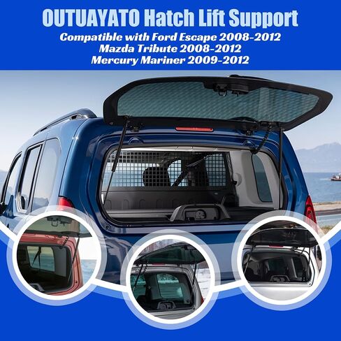 Replacement for 2008-2012 Ford Escape, Mazda Tribute, Mercury Mariner Rear Window Lift Supports Struts Shocks OEM# 6260 SG304099 OTUAYAUTO Premium Rear Glass Struts Window Props(Set of 2) in Saudi Arabia