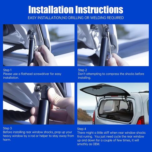 Replacement for 2008-2012 Ford Escape, Mazda Tribute, Mercury Mariner Rear Window Lift Supports Struts Shocks OEM# 6260 SG304099 OTUAYAUTO Premium Rear Glass Struts Window Props(Set of 2) in Saudi Arabia