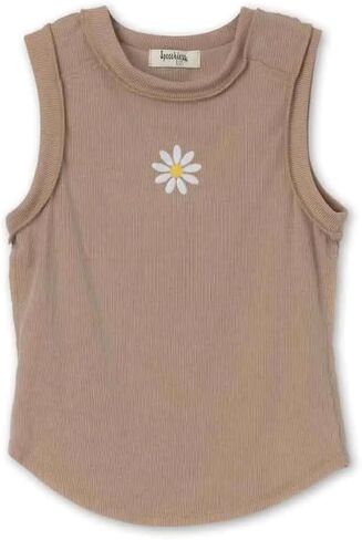 Speechless Girls' Sleeveless Rib Knit Embellished Tank Top in Saudi Arabia