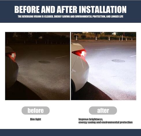 2 قطعة سيارة T15 عكس الضوء، 2835-15SMD شرائح عالية السطوع فلاش فك ضوء الفرامل، استبدال لمبة تبديد الحرارة القوية، ملحقات الإضاءة العالمية للسيارات (أبيض) in Kuwait