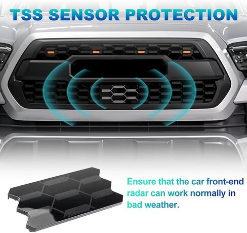 غطاء مستشعر الشواية لـ 2016-2023 تاكوما TSS مستشعر مقبلات غطاء الطبق TR D Pro مصبغة إدراج لملحقات الجيل الثالث تاكوما in Kuwait