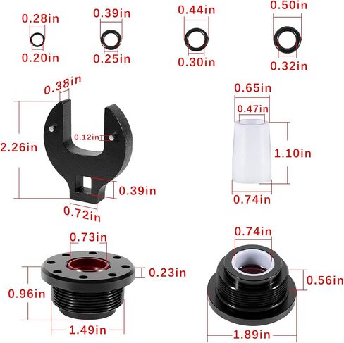 Hydraulic Steering Cylinder Seal Kit with Pin Wrench & O-Ring Kit for Seastar Front Mount Hydraulic Steering System, Compatible with HS5157, HS5167, HC5340, HC5341, HC5342, HC5343, HC5344, and More in Saudi Arabia