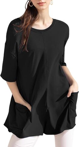 Rompers for Women Loose Hot Shot Tee Romper Casual Athletic Workout Jumpsuit Trendy Outfits with Pockets in Saudi Arabia