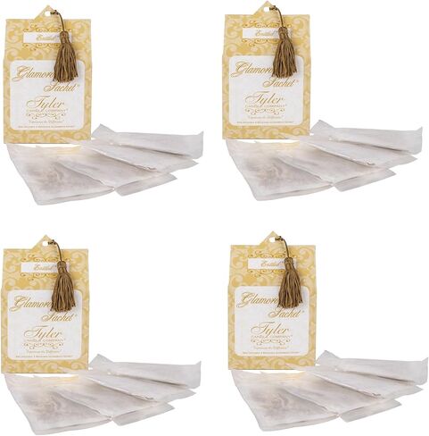 Tyler Candle 40211 Entitled Dryer, Home, Drawer, Vehicle Scent Sachet, Pack of 4 in Kuwait