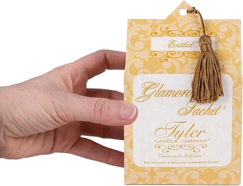 Tyler Candle 40211 Entitled Dryer, Home, Drawer, Vehicle Scent Sachet, Pack of 4 in Kuwait