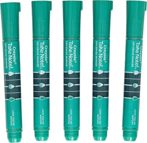 Crayola Take Note Dry Erase Markers, Green Chisel Tip Markers, Classroom & Office Supplies, 12 Count in Saudi Arabia