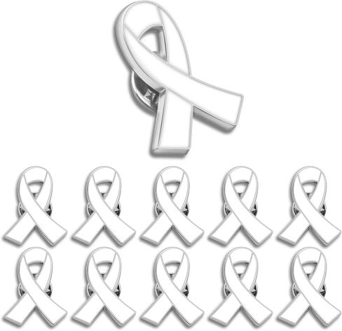 25/50/100/200Pack Multicolor Cause Awareness Ribbon Lapel Pin -Support Your Fundraiser Gifts in Saudi Arabia