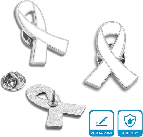 25/50/100/200Pack Multicolor Cause Awareness Ribbon Lapel Pin -Support Your Fundraiser Gifts in Saudi Arabia