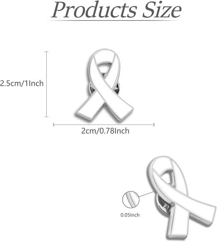25/50/100/200Pack Multicolor Cause Awareness Ribbon Lapel Pin -Support Your Fundraiser Gifts in Saudi Arabia
