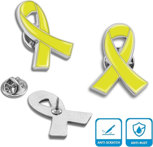 25/50/100/200Pack Multicolor Cause Awareness Ribbon Lapel Pin -Support Your Fundraiser Gifts in Saudi Arabia