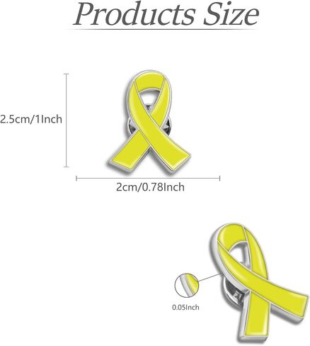 25/50/100/200Pack Multicolor Cause Awareness Ribbon Lapel Pin -Support Your Fundraiser Gifts in Saudi Arabia