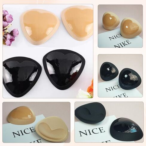 4 أزواج من وسادات حمالة الصدر النسائية، حمالة صدر رافعة للصدر، لاصقة قابلة للإزالة، حمالة صدر بديلة للبيكيني، حمالة صدر رياضية باللون الأسود والبيج in Kuwait