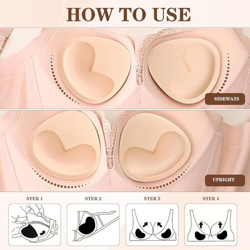 4 أزواج من وسادات حمالة الصدر النسائية، حمالة صدر رافعة للصدر، لاصقة قابلة للإزالة، حمالة صدر بديلة للبيكيني، حمالة صدر رياضية باللون الأسود والبيج in Kuwait