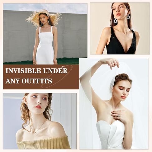 4 أزواج من وسادات حمالة الصدر النسائية، حمالة صدر رافعة للصدر، لاصقة قابلة للإزالة، حمالة صدر بديلة للبيكيني، حمالة صدر رياضية باللون الأسود والبيج in Kuwait