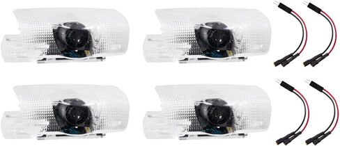 VEPARA LED ضوء باب السيارة شعار جهاز عرض مجاملة LED ليزر ترحيب شعار مصباح ثلاثي الأبعاد شبح ضوء الظل متوافق مع ملحقات RLX/ZDX/TLX/TL، 08 4 قطع A cura in Kuwait