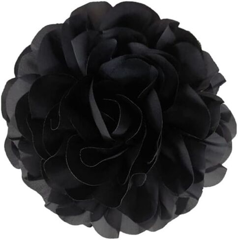Dainty Camellia Flower Large Brooch Lapel Pins Delicate Elegant Handmade Big Fabric Rose Flower Brooches Pin Classic for Wedding Party Dance Banquet for Women Dress Suit Ceremony Clothes Accessories JewelryGifts 130mm in Saudi Arabia