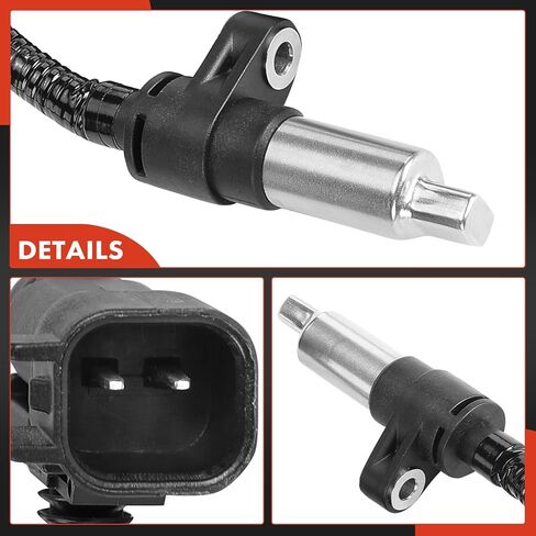 A-Premium ABS Wheel Speed Sensor Compatible with Chevrolet, GMC Models - Silverado 2500 HD, Silverado 3500 HD, Sierra 2500 HD, Sierra 3500 HD, 2011-2014 - Rear Driver or Passenger Side, # 22772922 in Saudi Arabia