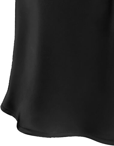 Women's Satin Mini Skirt Drawstring High Waisted Silk Cute Casual 2024 Summer A-Line Short Skirts in Saudi Arabia