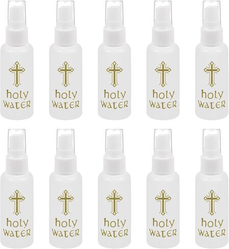 5Pcs Holy Water Bottles Small Spray Bottle Holy Water Empty Containers 2zo/60ml Holy Water Plastic Bottle for Christmas Halloween Thanksgiving Baptism Party Church in Saudi Arabia