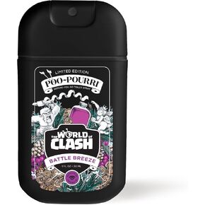 Poo-Pourri Before-You-Go Toilet Spray, World Of Clash, Battle Breeze, 1 Fl Oz Pocket Travel Size - Cypress, Pine and Fresh Air