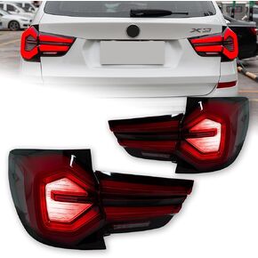 Tail Lamp 10-17 For BMW X3 F25 Modified G01 Tail Lamp Non Destructive Installation Start Running Horse Flow Turn Dual Reverse Dual Fog Lamp(Red)