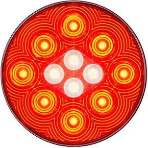 GG Grand General 76729 4 Inches Fleet Combo LED Tail & Backup Light 9 Red LED & 4 White LED