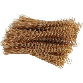 100pcs Total Spiral Binding Coil, 170 Sheets Capacity 4:1 Pitch and 48 Loops 360 Degree Rotation Wire Binding Spines for Size Paper of 8.5 x 11inch, Set Kit for A4 (Silver)