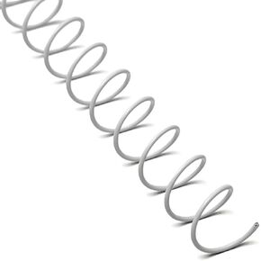 Rayson MTSBR4179-100W Metal Coil Spiral for Binding, 4:1 Pitch, 48-Loops, 5/16" Spiral Binding Coil Metal, White Color & Pack of 100