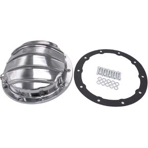 1 Set Aluminum Polish GM Differential Cover 8.5" & 8.6" Ring Gear DIff 10 Bolt Cast Replacement for Chevy GM Buick 1964-Up